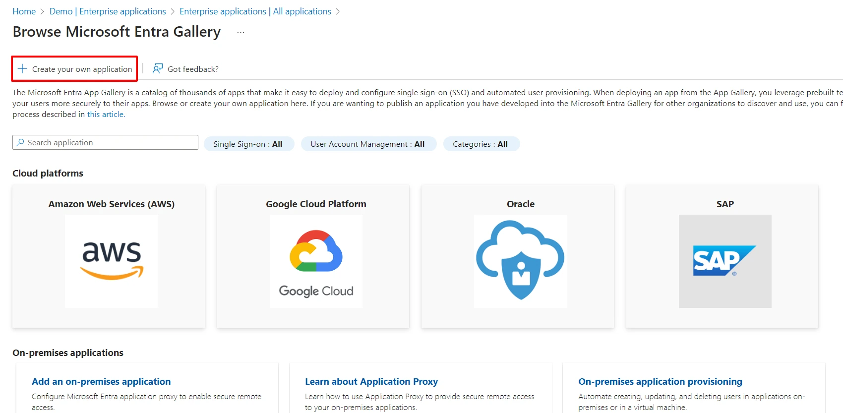 WordPress Azure AD Login using Single Sign On | Add Non-Gallery Application